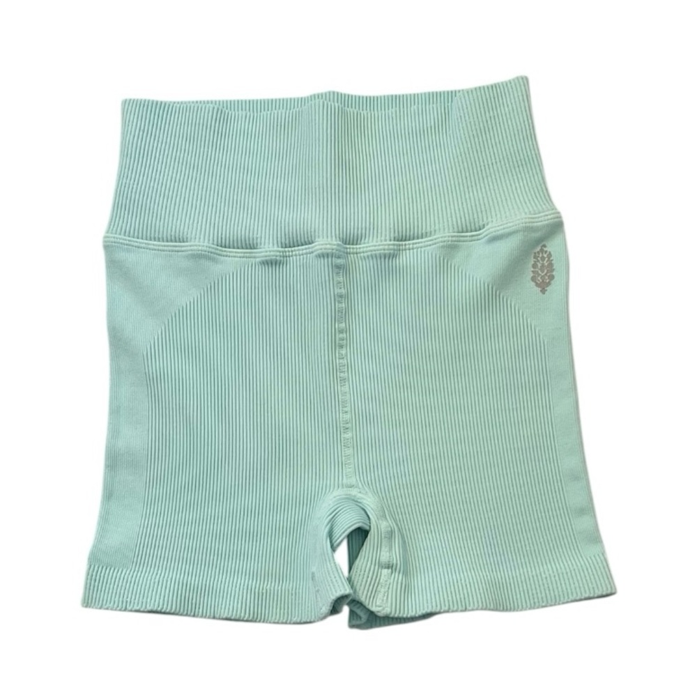FP Movement by Free People Happiness Runs Light Blue Athletic Shorts NWOT